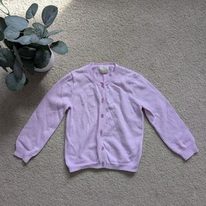 J. Crew Crewcuts Kids Lilac Button-Up Casey Cardigan Sweater